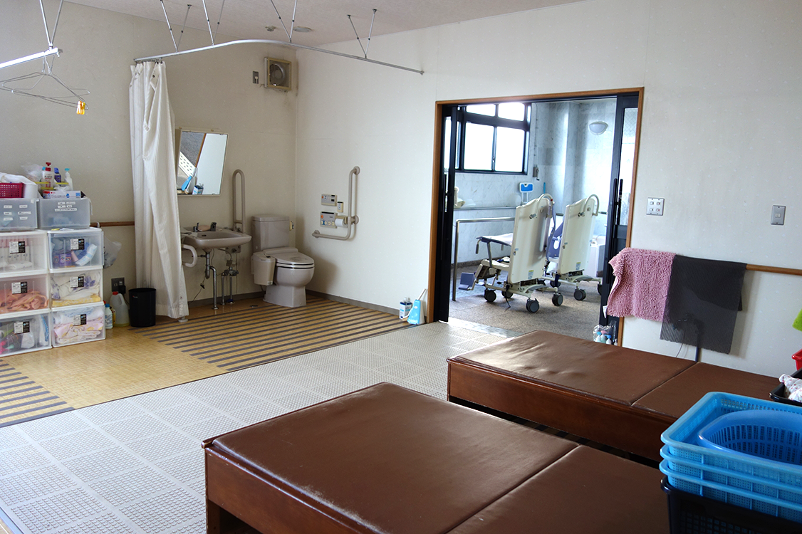 山崎病院の入浴準備室