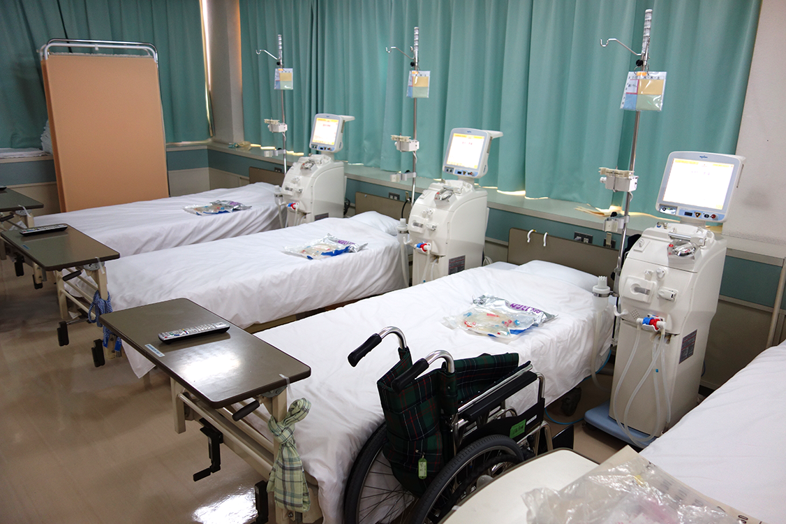 山崎病院の受け入れ体制万全の透析室